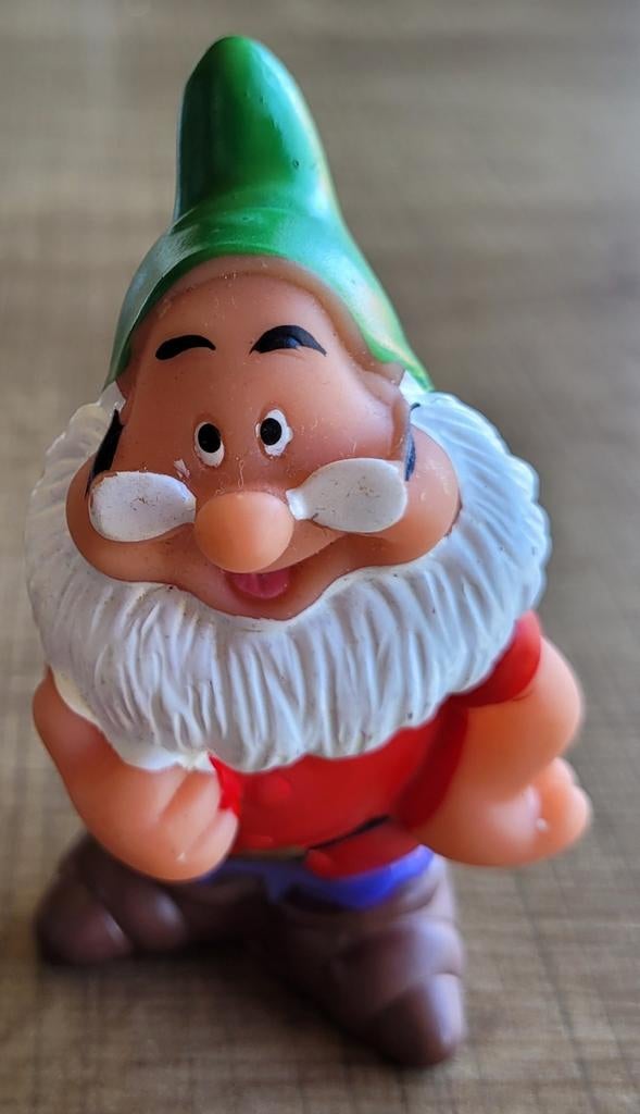 Disney rubberen poppetje: dwerg Doc, Collections, Enlèvement ou Envoi, Blanche-Neige ou Belle au Bois Dormant, Utilisé, Statue ou Figurine