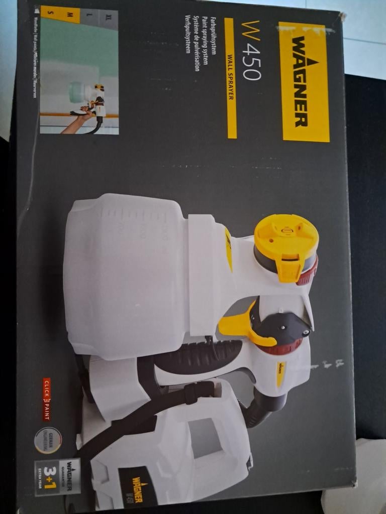 NIEUW Wagner W450 wall sprayer, Doe-het-zelf en Bouw, Ophalen