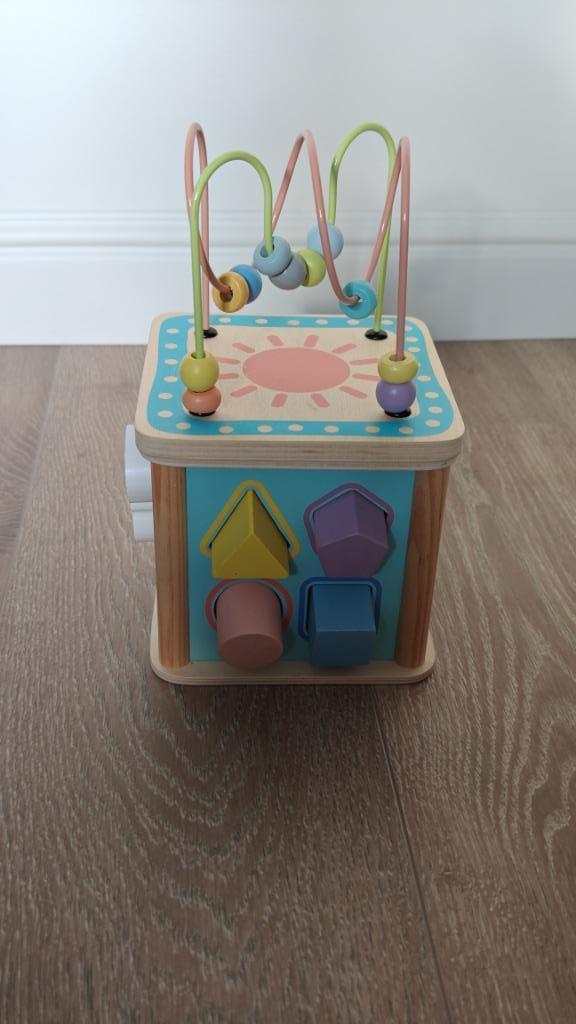 Houten activiteiten kubus, Kinderen en Baby's, Ophalen of Verzenden, Zo goed als nieuw, Overige typen