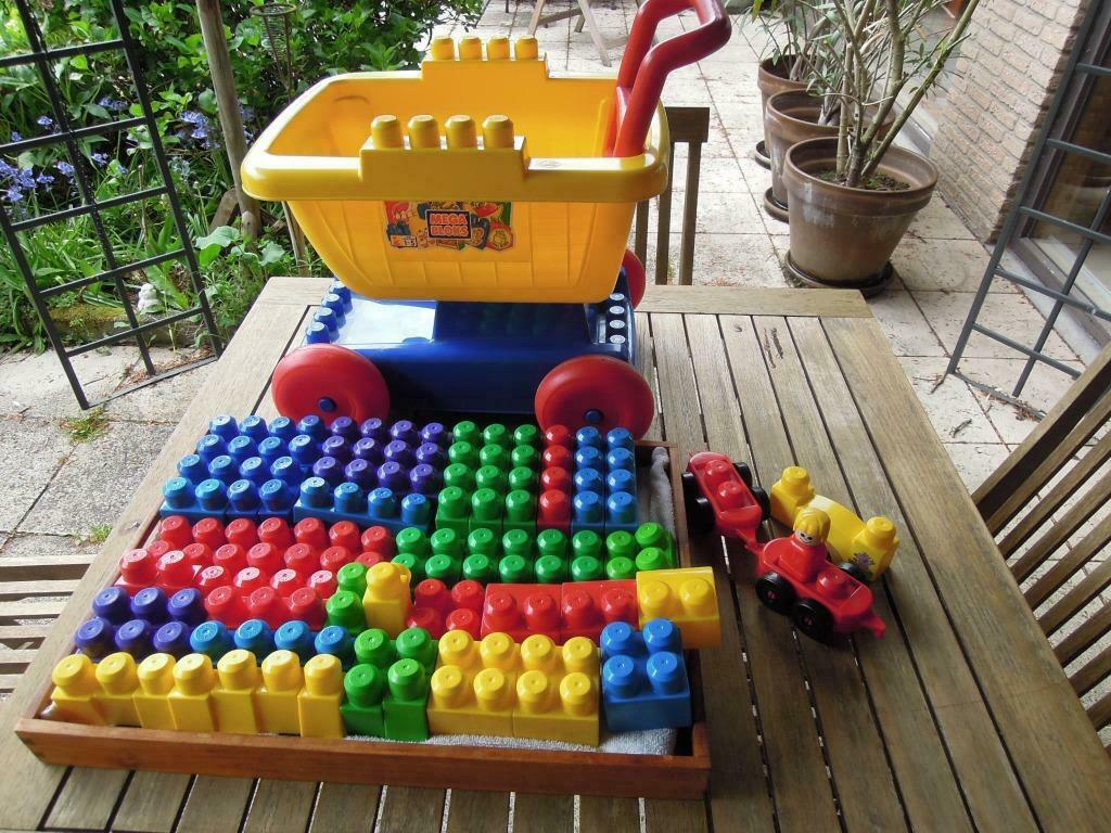 maxi méga blocs chariot de marche chariot jouet train wagon, Enlèvement ou Envoi, Puzzles