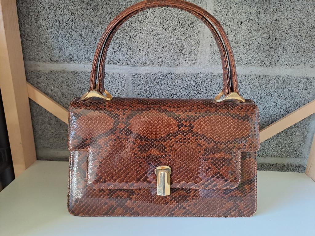 Handtas krokodillenleer, Handtassen en Accessoires, Tassen | Damestassen, Ophalen of Verzenden, Handtas