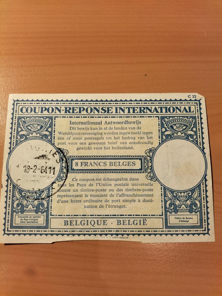 timbre coupon-réponse international, Enlèvement ou Envoi, Affranchi, Autre, Neuf