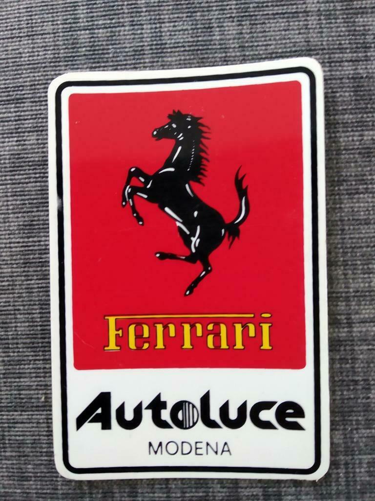 Autocollant FERRARI Autoluce Modène, Enlèvement ou Envoi, Comme neuf, Voiture ou Moto