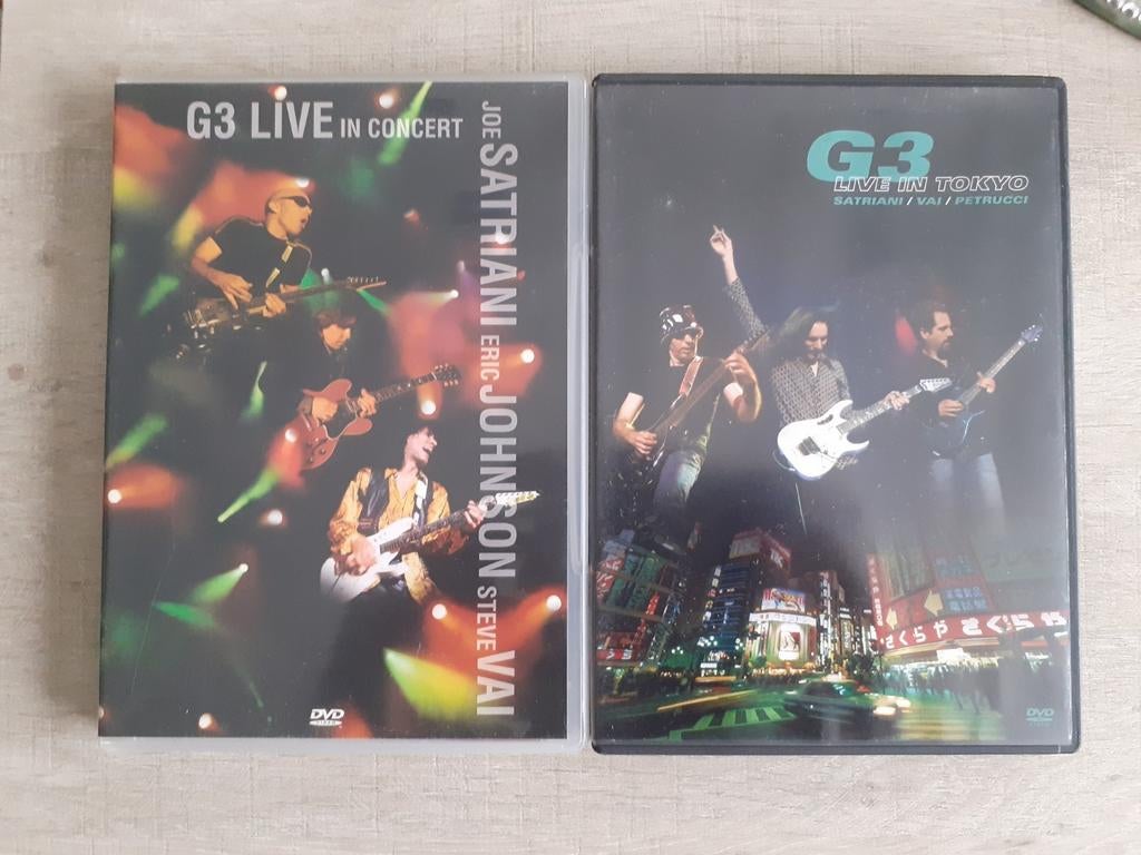 G3 live (satriani, vai,Johnson, malmsteem,petrucci) 2 dvd, Ophalen of Verzenden, Zo goed als nieuw