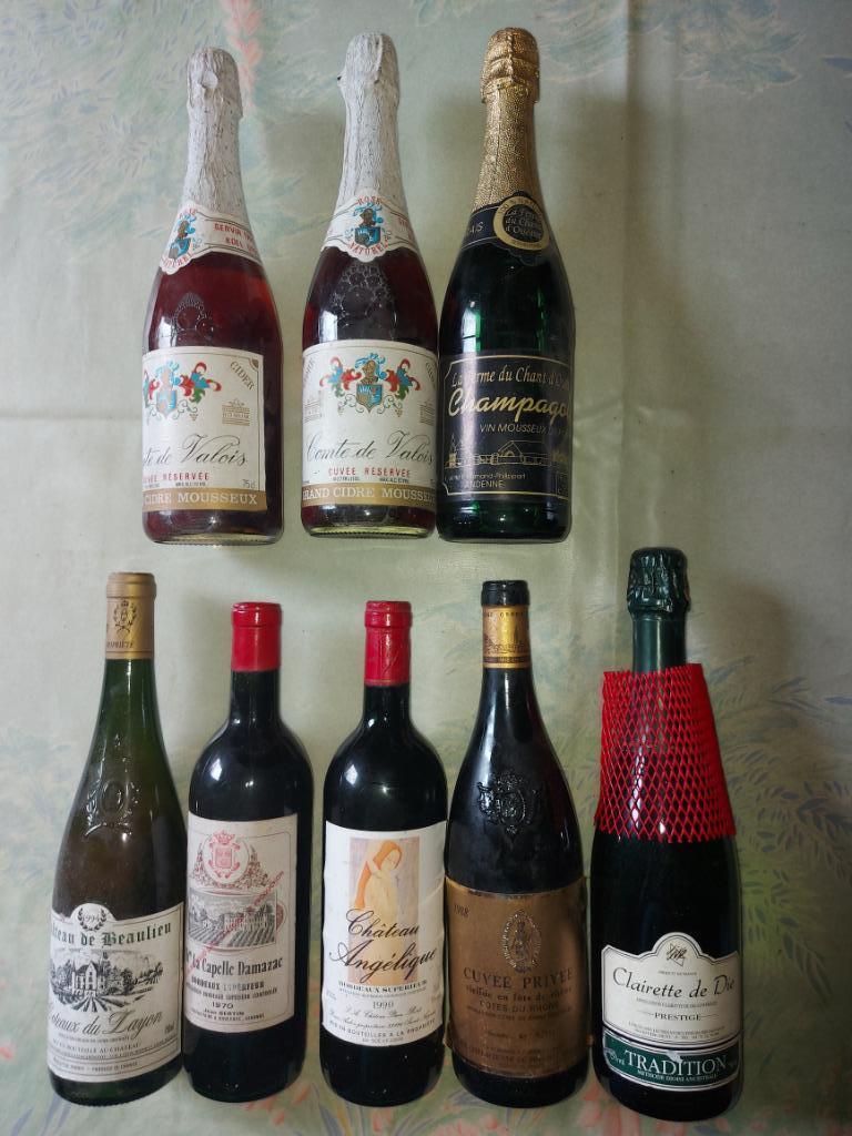 bouteilles vins et mousseux, Collections, Enlèvement, Pleine