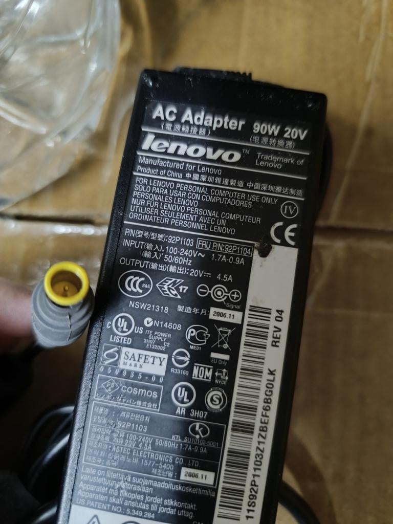 Lot Lenovo 90W 20V chargeurs originaux, Enlèvement ou Envoi, Comme neuf, Lenovo