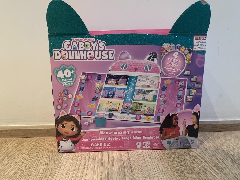 Gabby's Poppenhuis - Bordspel - Met 4 kattenoorhoofdbanden, Hobby en Vrije tijd, Ophalen