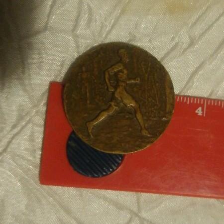 Vintage medaille f.c.e.n.c. cross printemps liège 1958, Enlèvement ou Envoi, Comme neuf