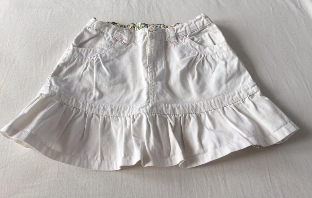 jupe d'été blanche unie Zara Girls 6-7 j 116 122, Robe ou Jupe, Enlèvement ou Envoi, Zara, Utilisé