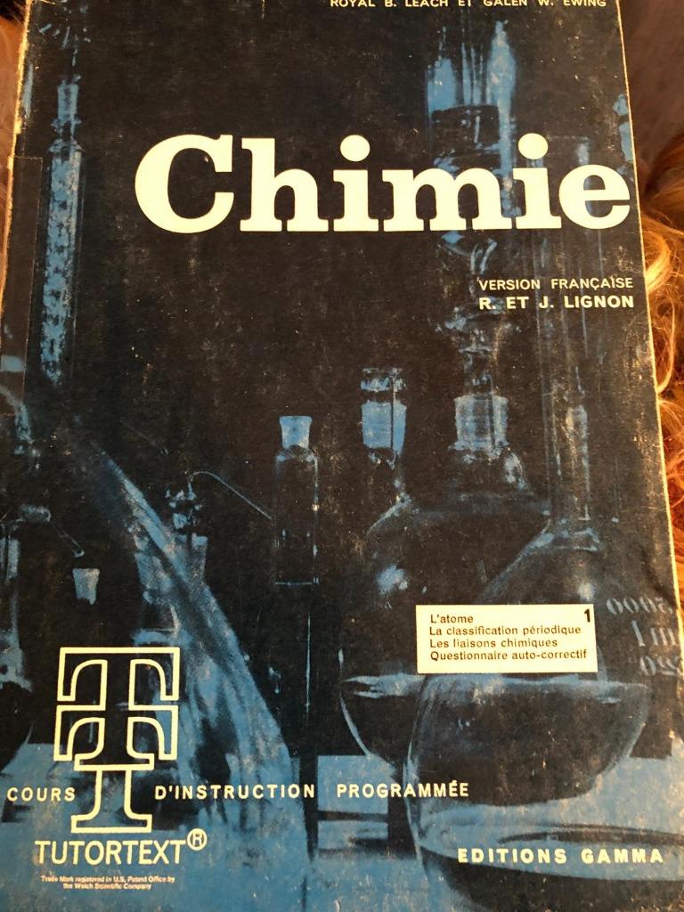Chemie, LIGNON, Het atoom De periodieke classificatie De Lia, Ophalen, Gamma, Zo goed als nieuw