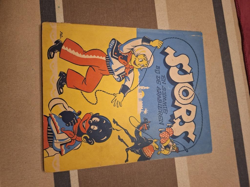 Sjors en Sjimmie bij de Arabieren uit 1952, Gelezen, Eén stripboek, Ophalen of Verzenden, Frans Piët
