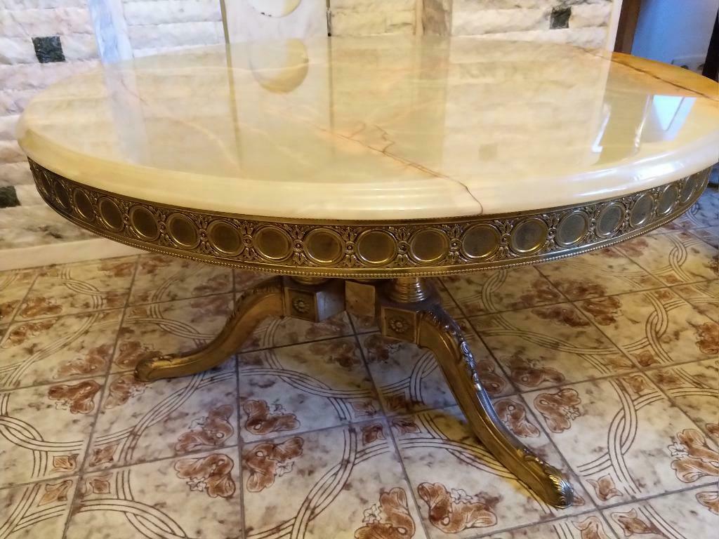 table de salon en marbre, Moins de 50 cm, Rond, 50 à 100 cm, Enlèvement