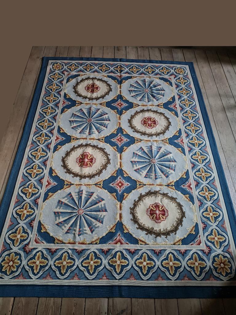 Authentiek Aubusson handgeknoopt tapijt R. Adam style, Antiek en Kunst, Ophalen