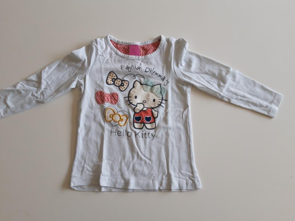 T-shirt "Hello kitty" met lange mouw - Maat 98, C&A, Enlèvement ou Envoi, Chemise ou À manches longues, Comme neuf