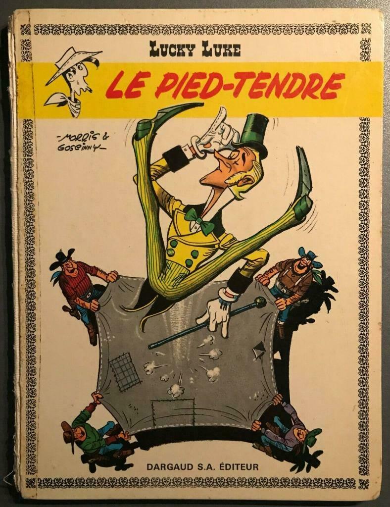 B.D. "Lucky Luke N°33: Le pied-tendre" G./M. E.O. 1968, Gelezen, Eén stripboek, Ophalen of Verzenden, Goscinny et Morris