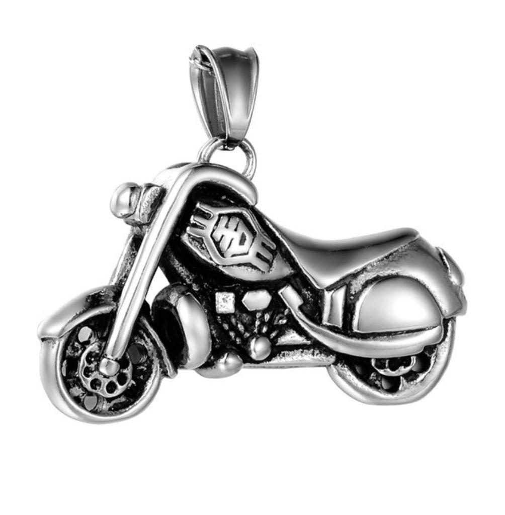 Pendentif en acier en forme de moto chopper Harley Davidson, Enlèvement ou Envoi, Neuf