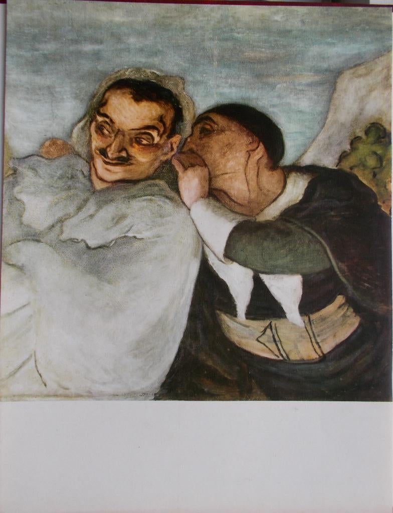 Poster "Crispin en Scapin" Honoré Daumier, Verzenden, Zo goed als nieuw, Rechthoekig Staand