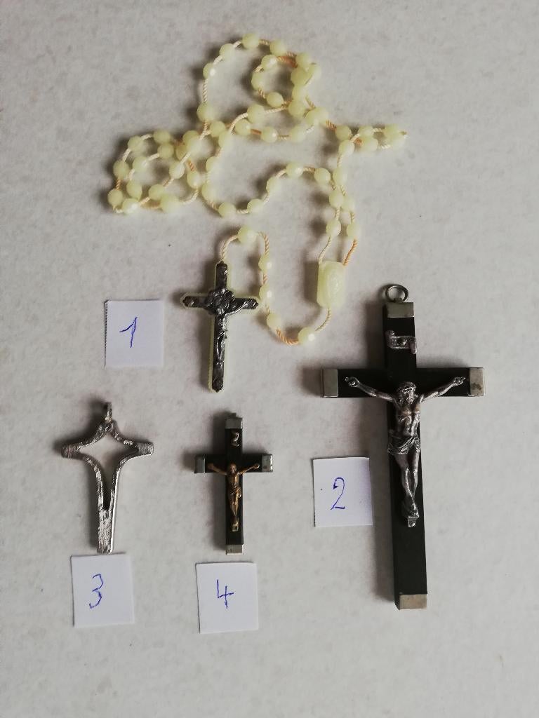 rozenkrans paternosters en kruisjes, Antiek en Kunst, Ophalen of Verzenden