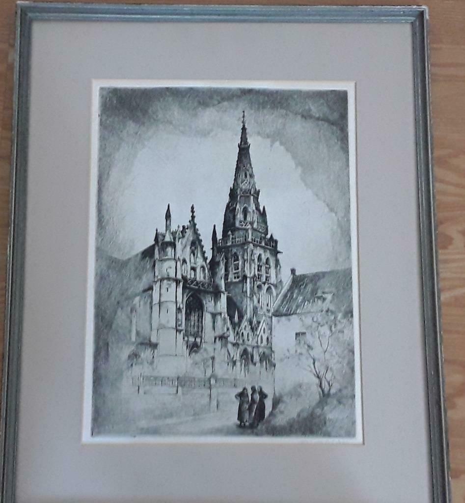 Ets Onze-Lieve-Vrouwkathedraal door Kurt Peiser(1887-1962), Enlèvement