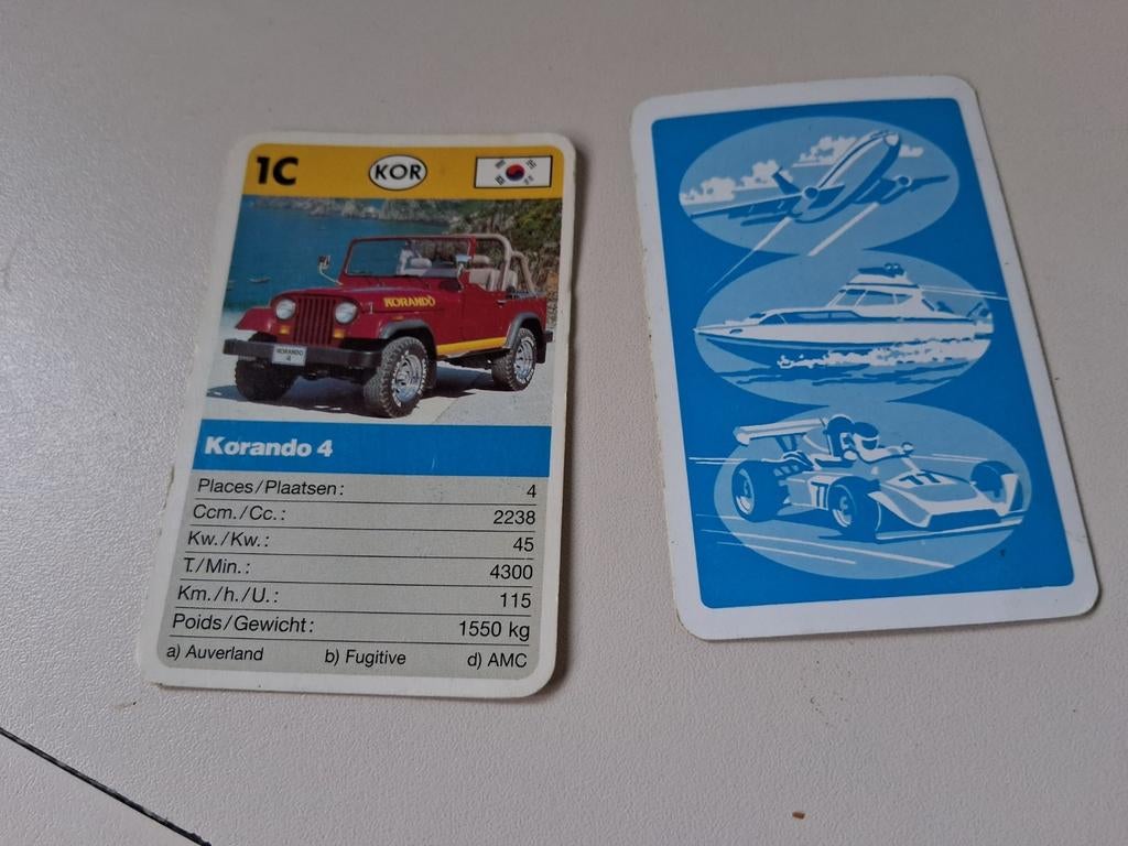 Kwartet terreinwagens Top trumps, Ophalen of Verzenden