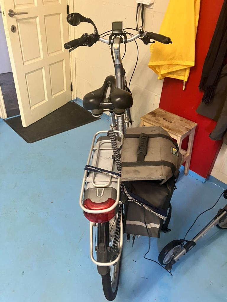Batavus mont blanc dames elektrische fiets, Ophalen, Gebruikt, 30 tot 50 km per accu, Batavus
