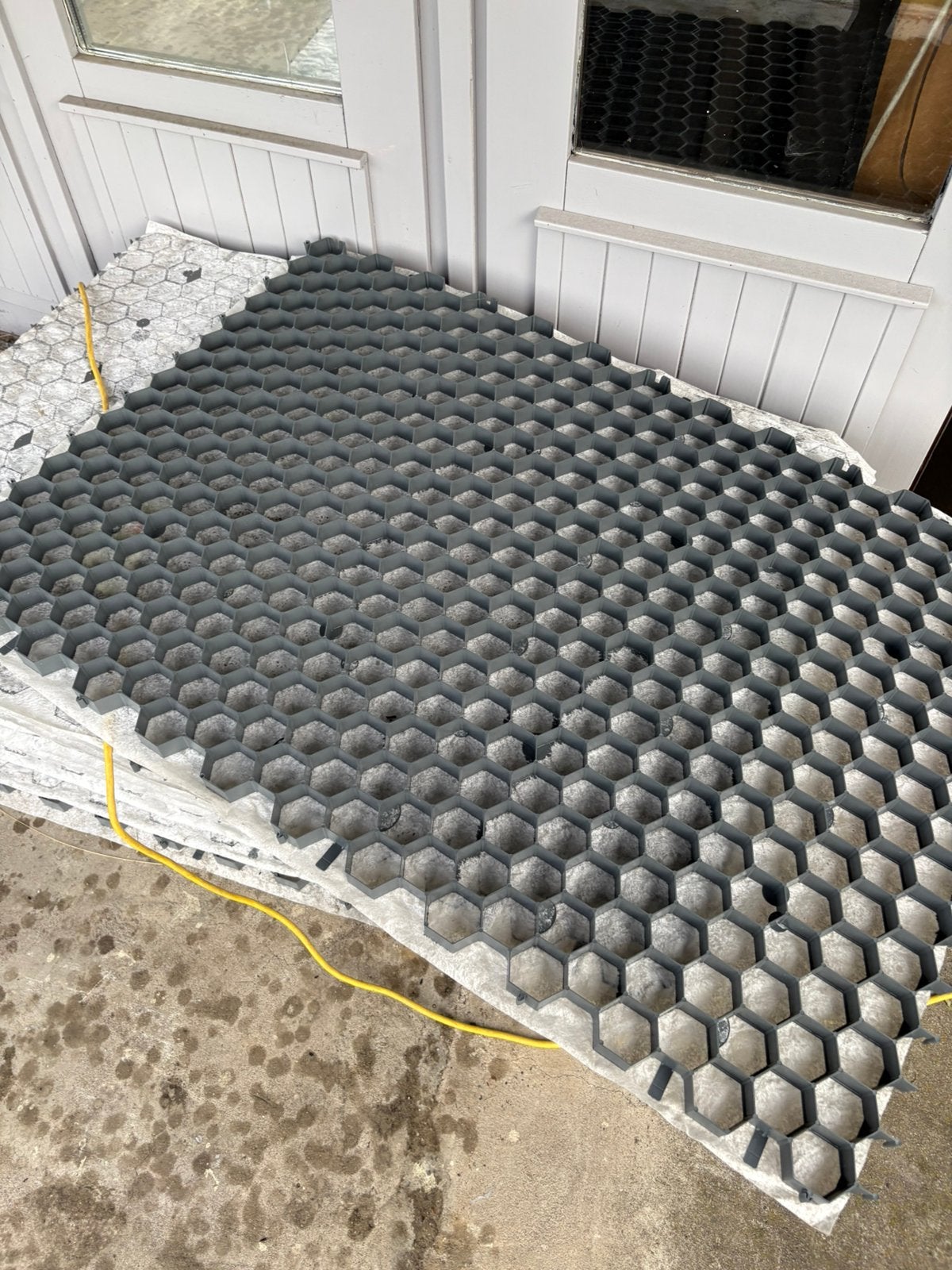 Grindmat met onkruiddoek, Tuin en Terras, Grind, Keien en Split, Ophalen, Zo goed als nieuw