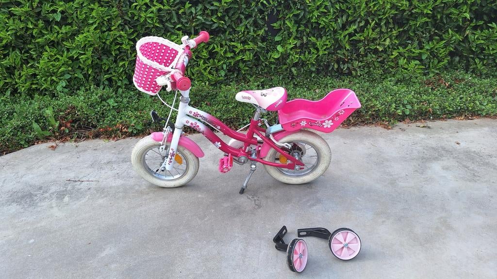 12,5 inch meisjesfiets mét zijwieltjes, Fietsen en Brommers, Ophalen, Gebruikt, Volare lovely