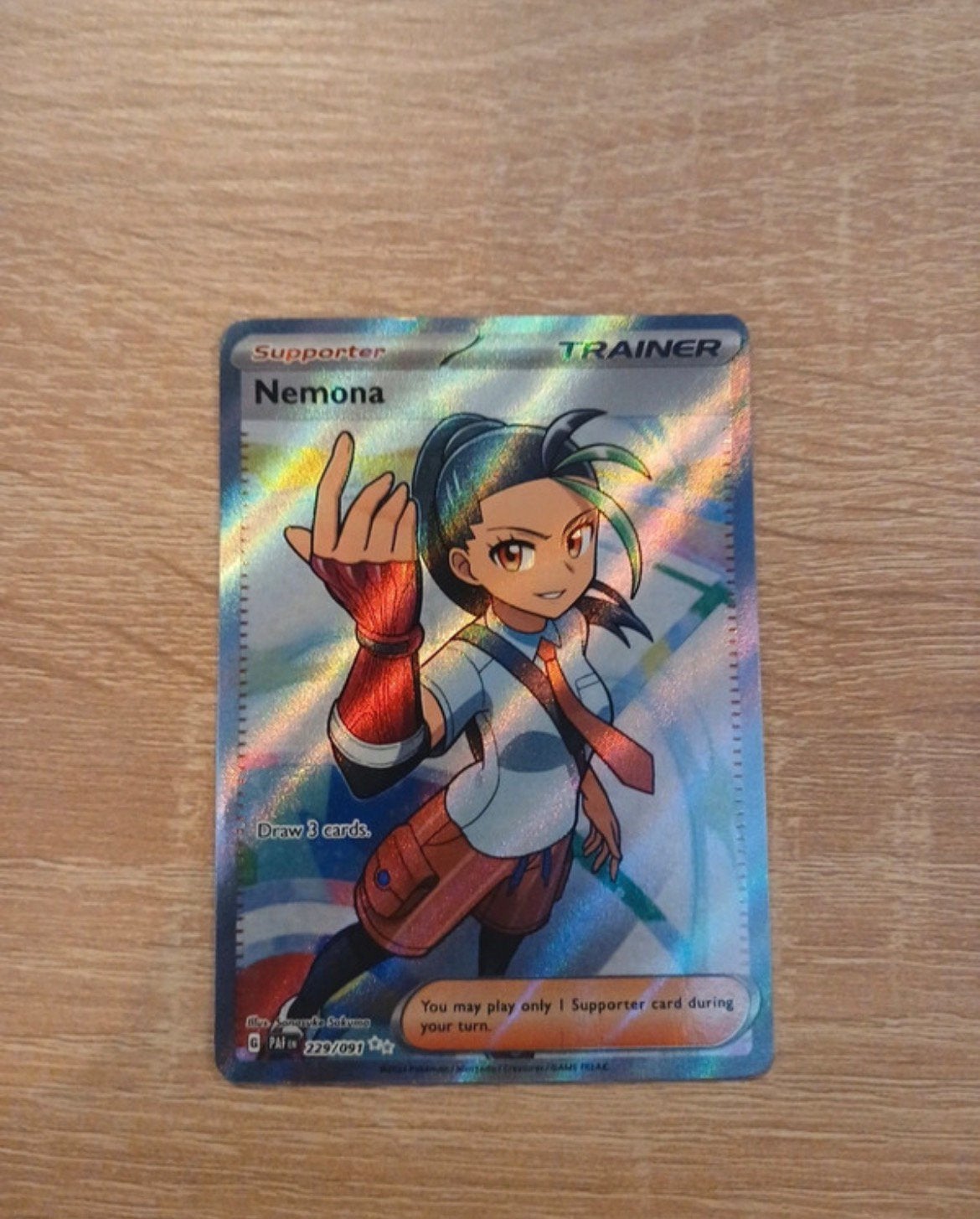 Pokémon-kaart - Nemona #229 - Nederlands, Ophalen of Verzenden, Nieuw, Losse kaart