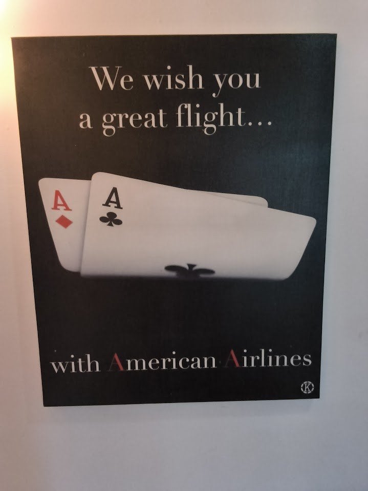 Peinture Poker American Airlines, Antiquités & Art, Art | Peinture | Moderne, Enlèvement, Laqué/vernis