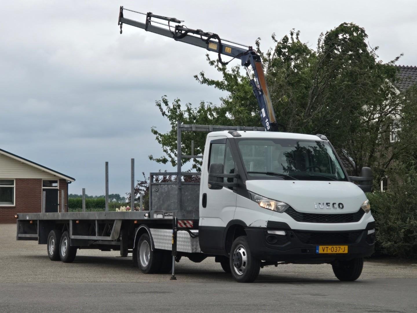 Iveco 40C17 BE-COMBI! GRUE AMCO VEBA + REMORQUE ! HAUT! DK12, Euro 5, Achat, ABS, Entreprise