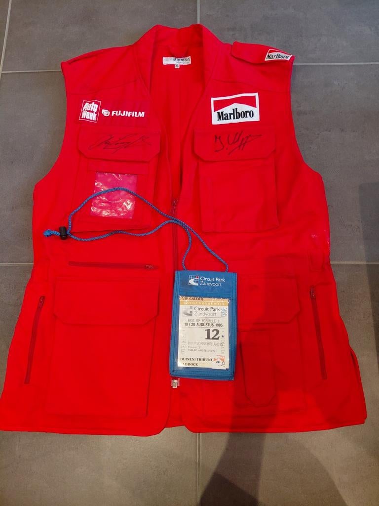 Orrigineel Marlboro  Formule 1 vest  xl 1995  zandvoort, Ophalen, Nieuw, Formule 1