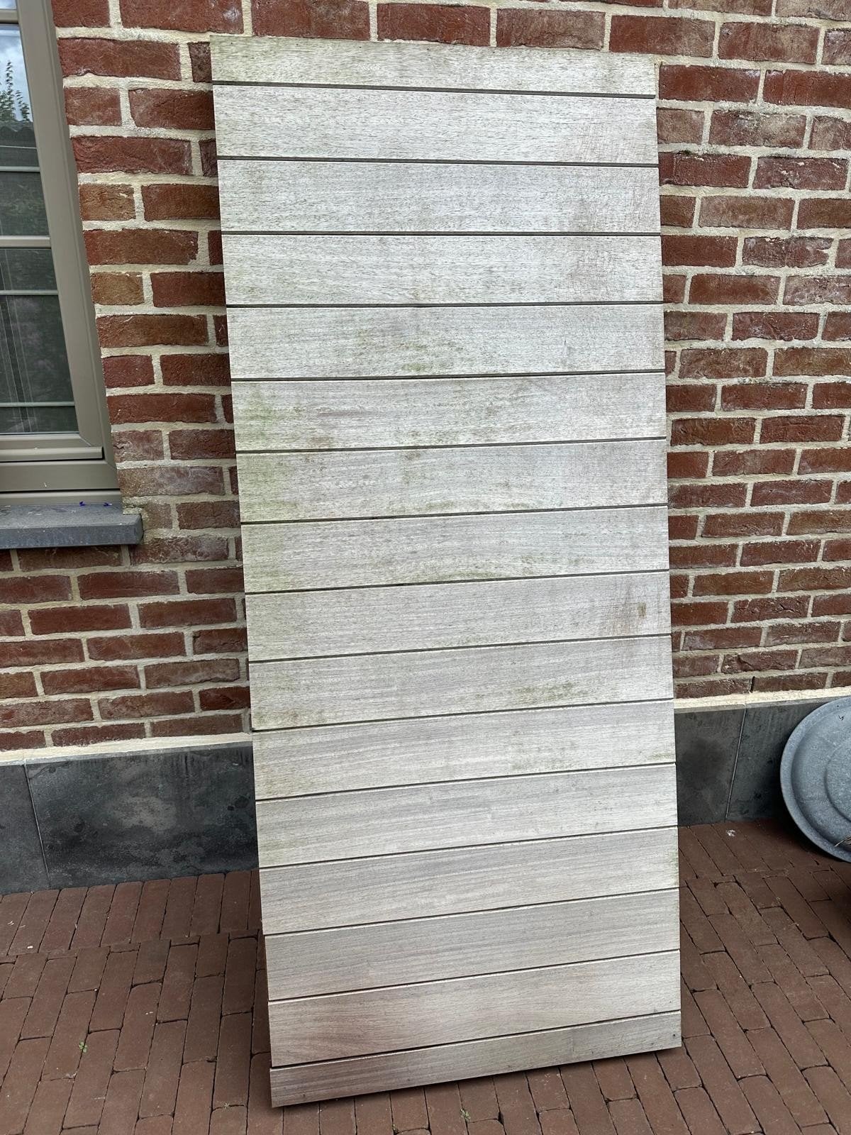 Padoek tuinwand, Ophalen, Gebruikt, Planken, Hardhout