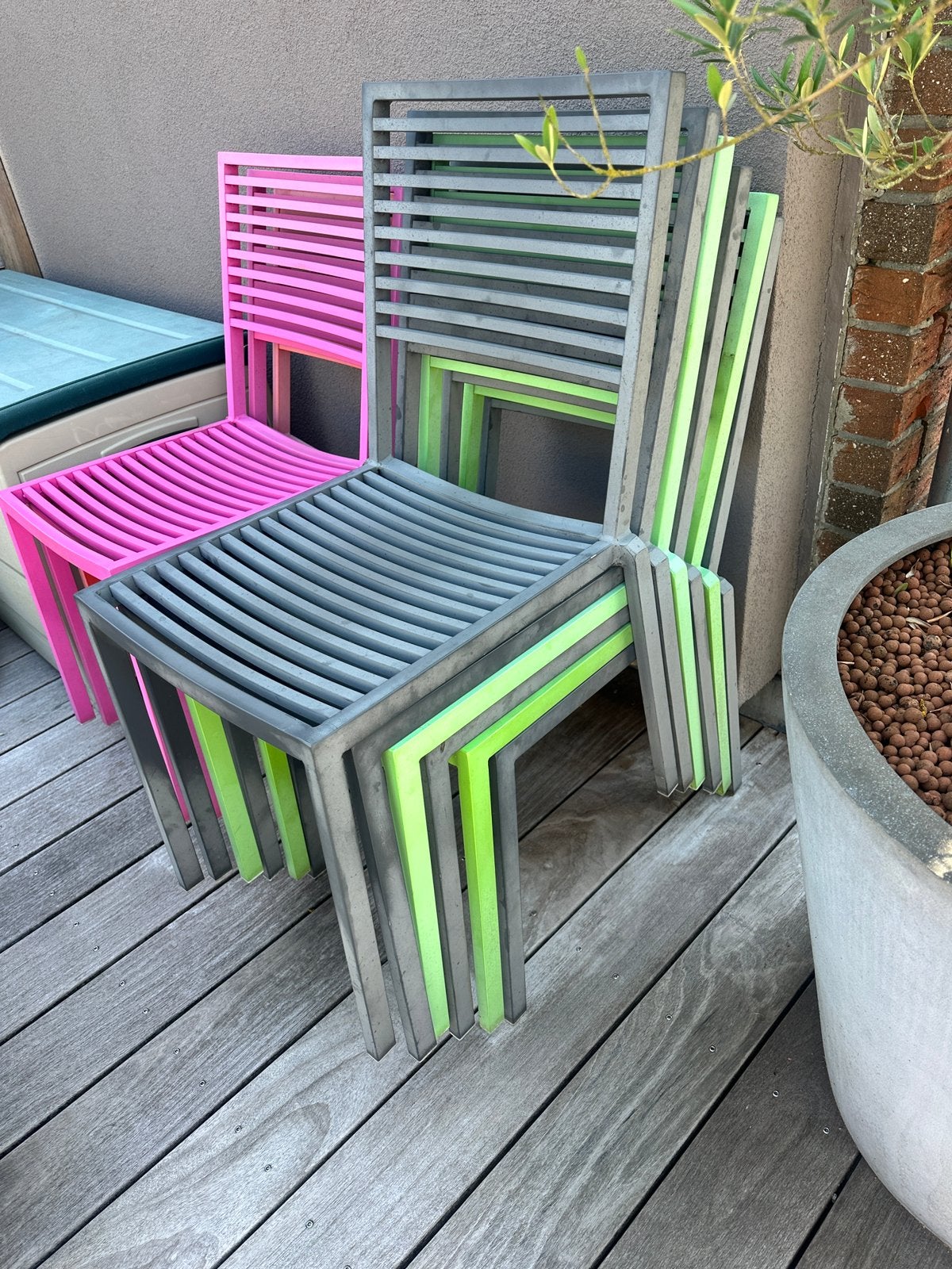 !!!affaire doivent partir!!! 10 chaises de jardin en alu, Jardin & Terrasse, Chaise, Aluminium, Utilisé, Enlèvement
