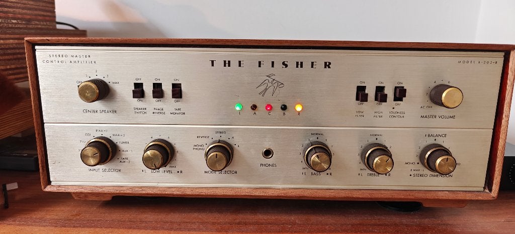 The Fisher x 202 b, TV, Hi-fi & Vidéo, Amplificateur à lampes, Enlèvement, Amplificateur