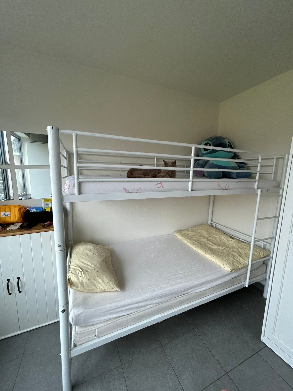 Stapelbed met 2 matrassen, Maison & Meubles, Enlèvement, Comme neuf, Lits superposés