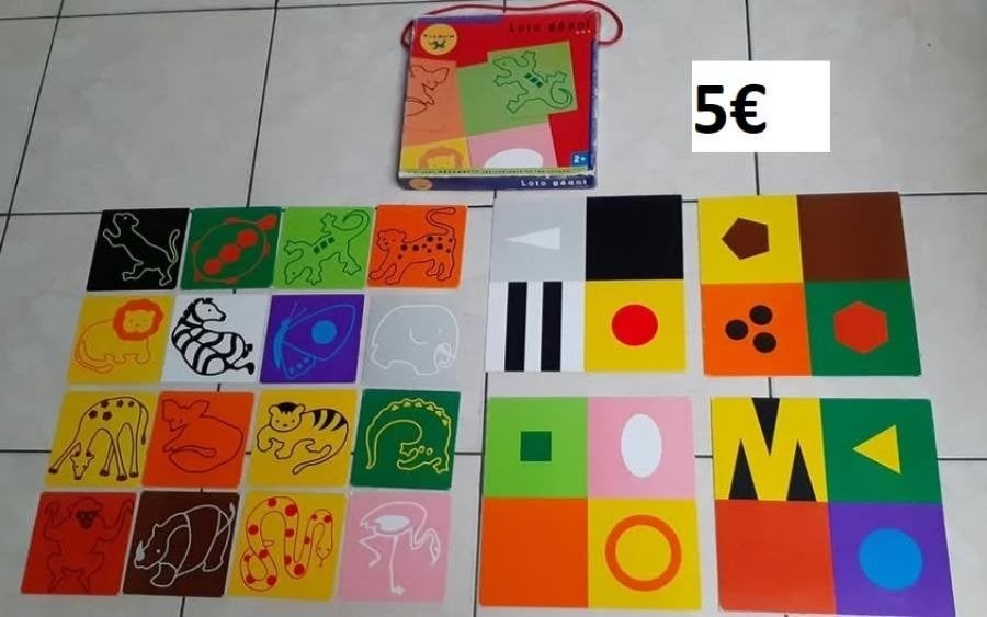 jeu d'apprentissage loto géant, Enlèvement ou Envoi, Utilisé, Découverte