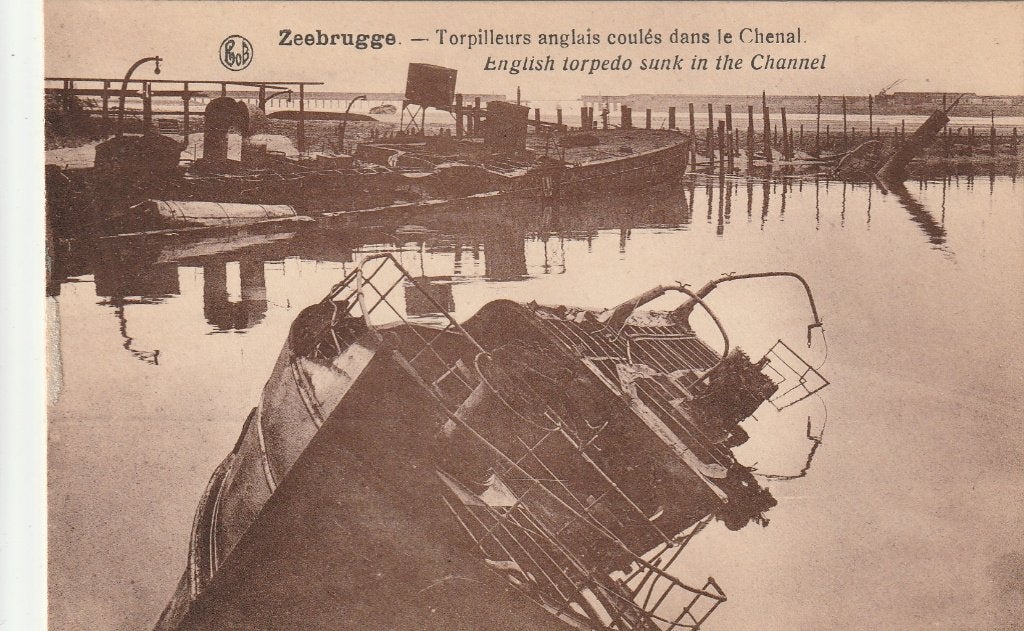 Zeebrugge, 1914-18, Ophalen of Verzenden
