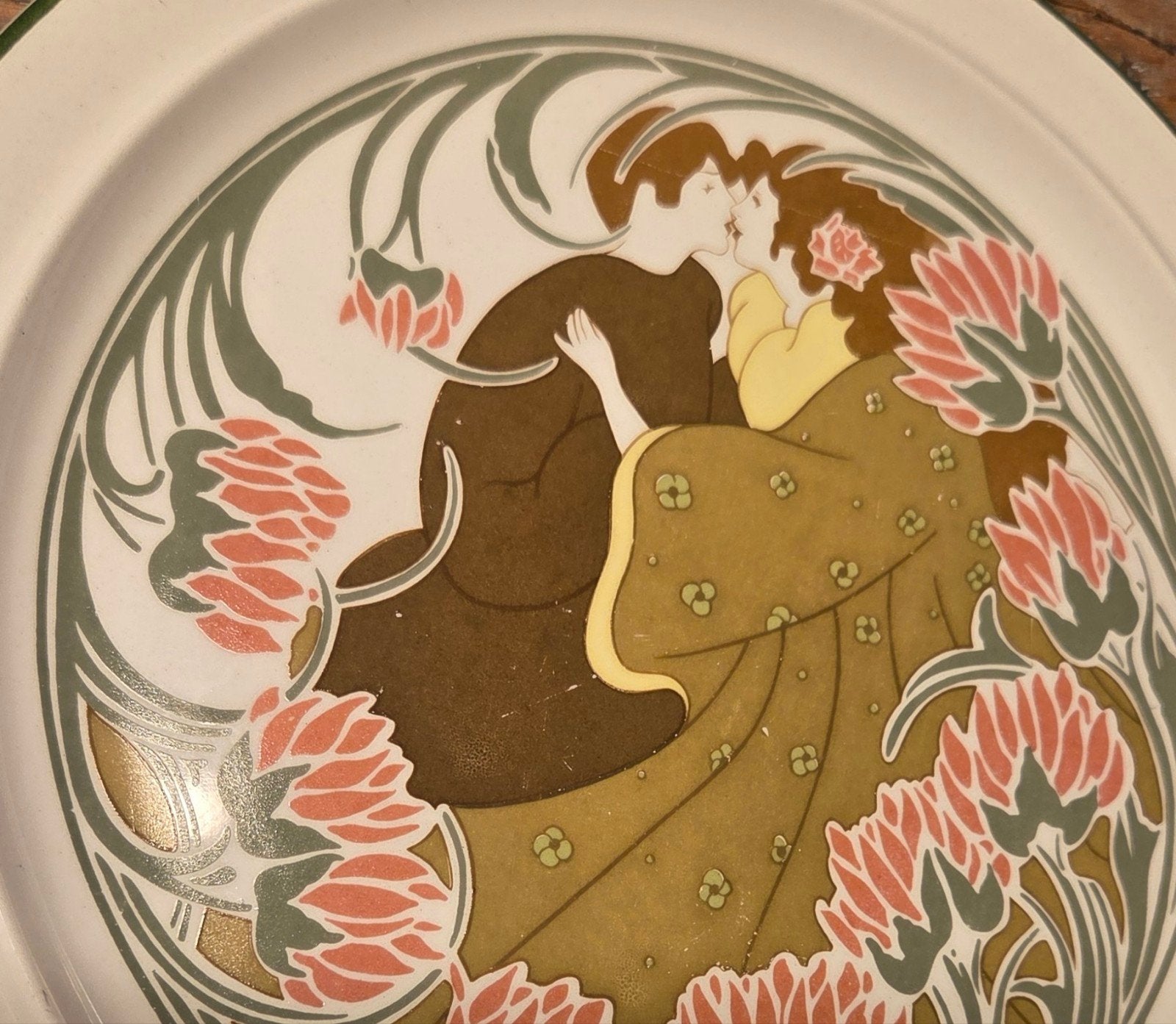 2 Art nouveau/Art nouveau/KG Luneville/vers 1900, Enlèvement ou Envoi