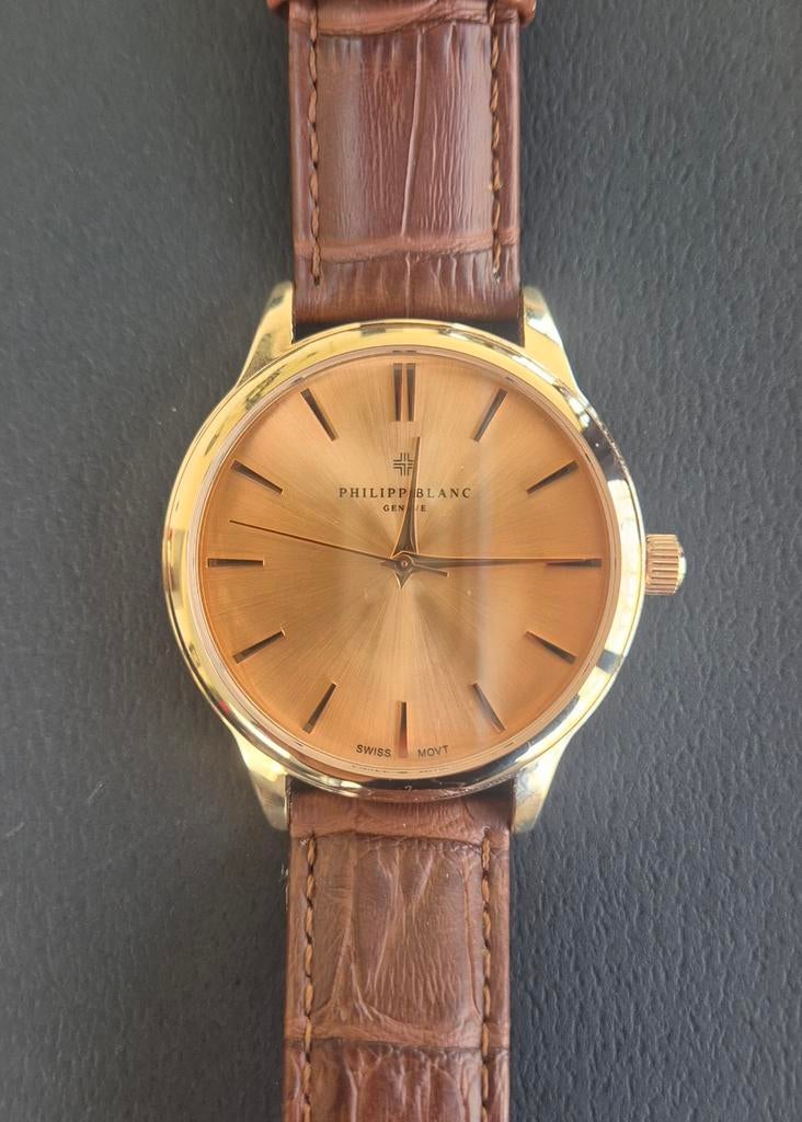 Montre homme philipp blanc, Ophalen of Verzenden
