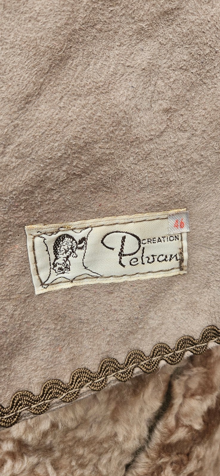Pelvan suède jas, Enlèvement, Taille 46/48 (XL) ou plus grande