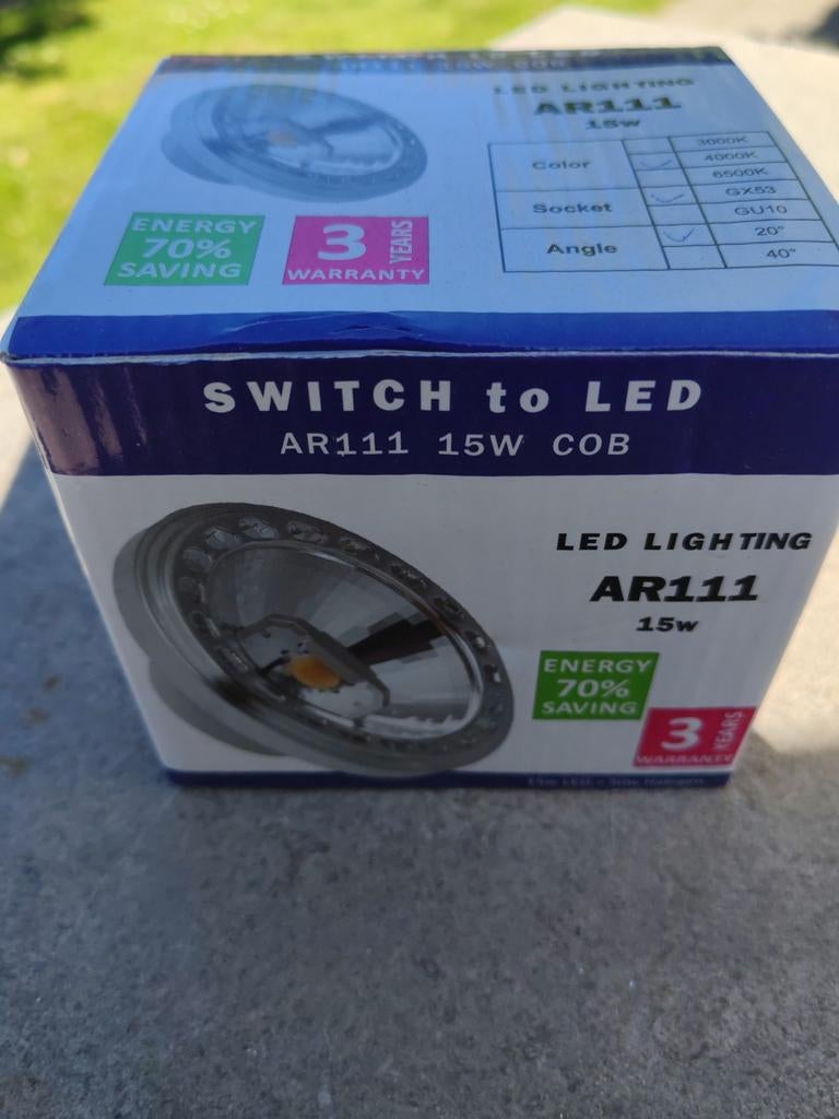 AR111 LED-lampset van 15 watt, Led