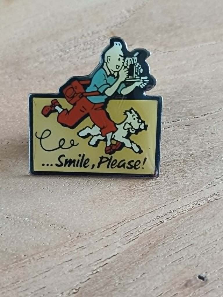 Vintage 'Smile Please' Pin uit 1992 Hergé Nieuwstaat, Enlèvement, Neuf