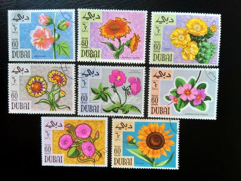 Fleurs de Dubaï 1968, Envoi, Affranchi, Animal et Nature