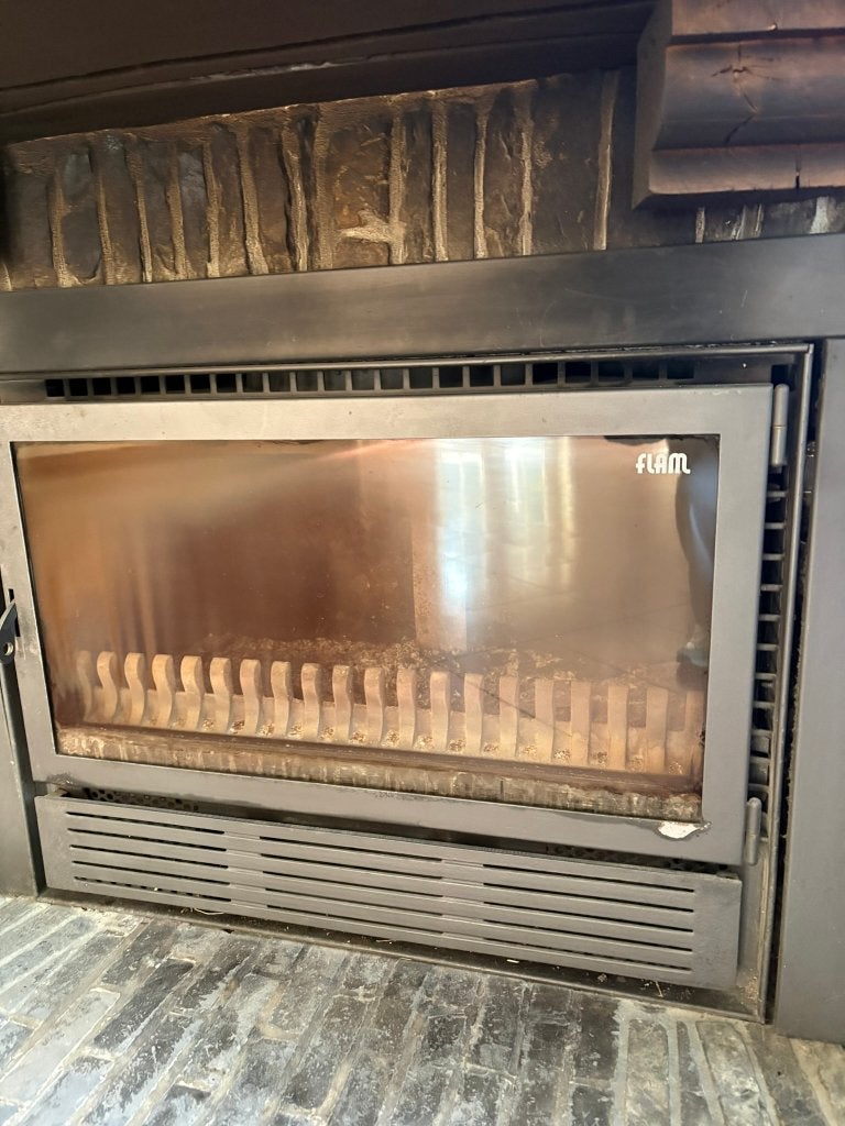 Cassette en bois Flam, Enlèvement, Utilisé, Encastré, Cheminée au bois