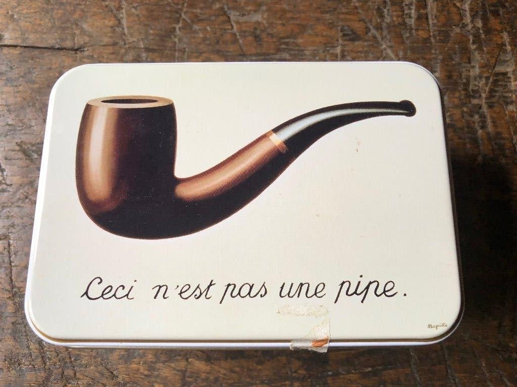 2 koekendoosjes thema Magritte, Collections, Boîte en métal, Enlèvement, Neuf