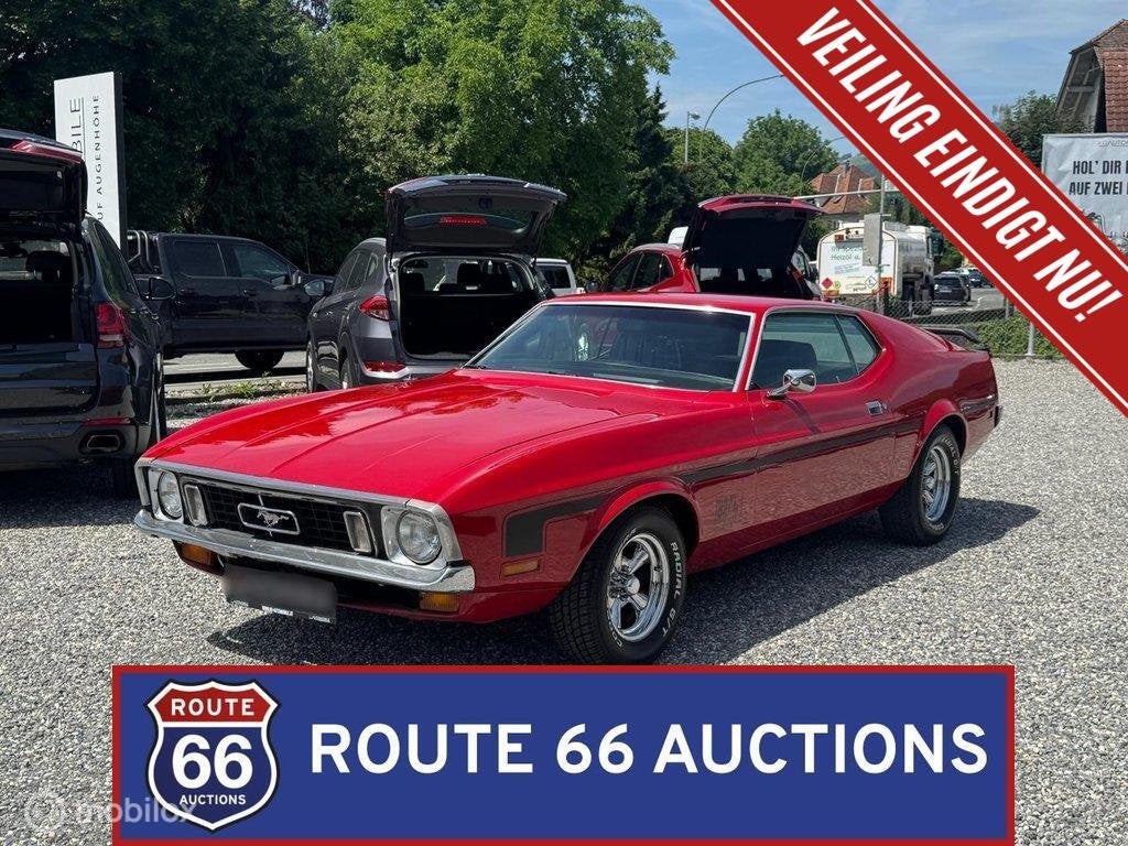 Ford Mustang Mach 1 | 1971 | Route 66 Auctions, Zwart, Bedrijf, Handgeschakeld, Overige carrosserie