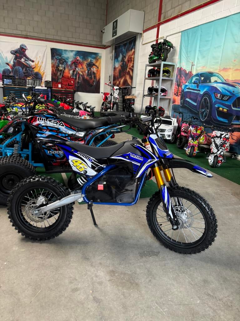 Nieuw Snelle 2000W 60V 75km/h Dirtbike Kindercrosser Accu, Ophalen of Verzenden, Nieuw