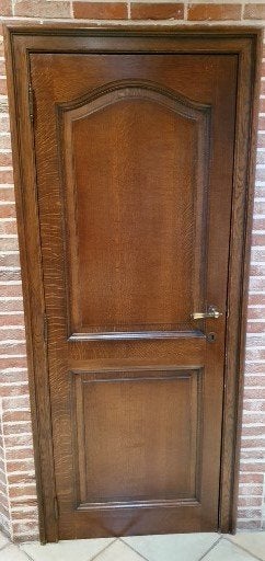 Volle eiken deuren, Doe-het-zelf en Bouw, Ophalen, Gebruikt, Minder dan 80 cm, Binnendeur