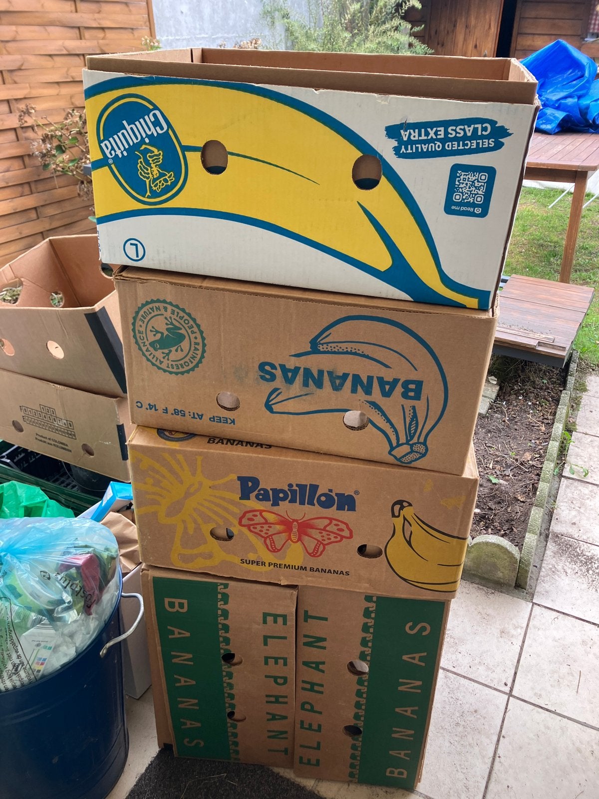 Gratis 6 bananendozen, Bricolage & Construction, Casiers & Boîtes, Enlèvement, Utilisé