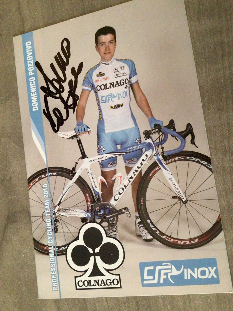 Wielerkaart  2010 team colnago domenico pozzovivo signe, Sports & Fitness, Cyclisme, Envoi